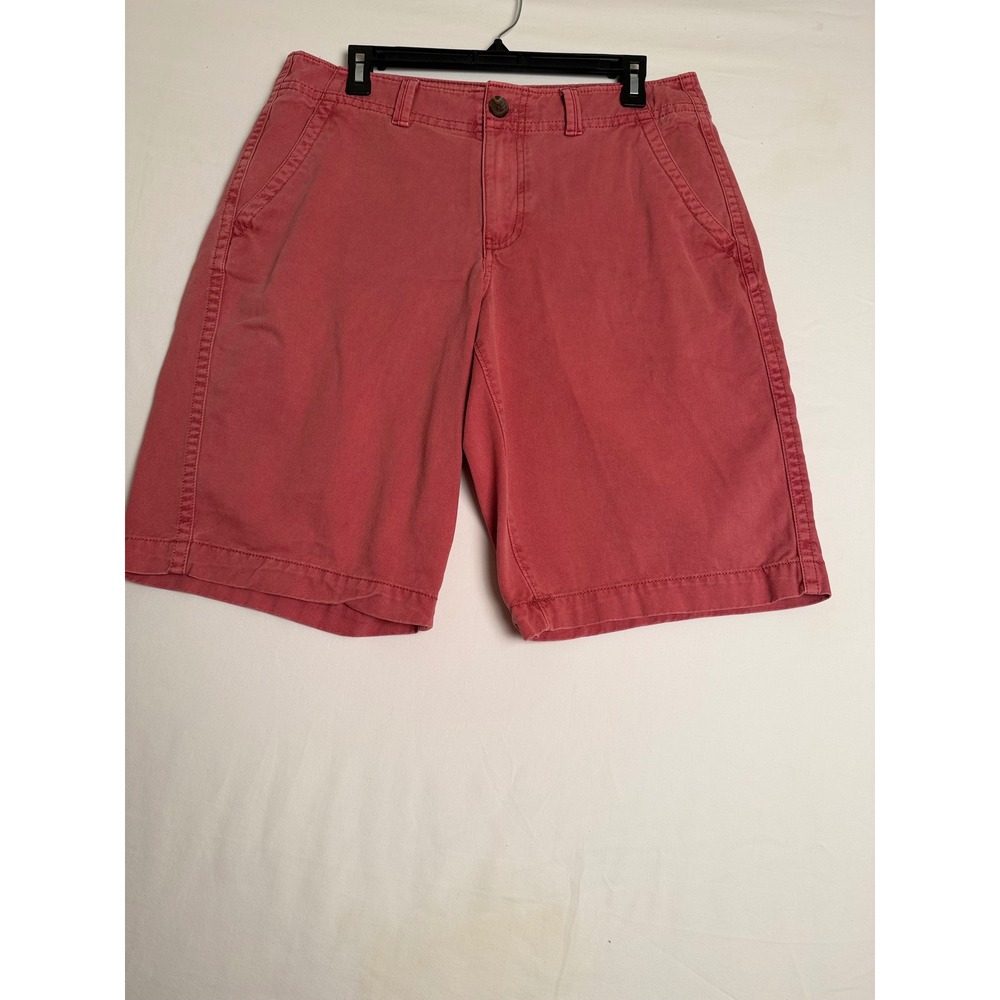 Urban Pipeline Mens 33W Flat Front Chino Shorts Salmon Red Pink Cotton Twill